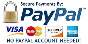 Credit Cards Accepted PayPal